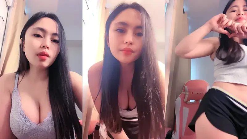 Icha Cantik Host Mango Live Erotis Buka Baju backdrop