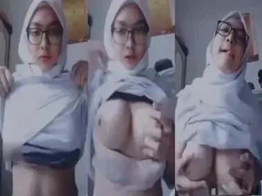 Nadira Jilbab Ukhti Pamer Dada Mulus Viral poster
